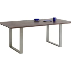 Tische-KARE Design Tisch Symphony Dunkel Silber 200X100