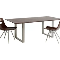 Tische-KARE Design Tisch Symphony Dunkel Silber 180X90