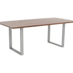 Tische-KARE Design Tisch Symphony Dunkel Silber 180X90
