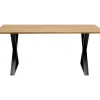 Tische-KARE Design Tisch Symphony Eiche Cross Schwarz 200X100Cm