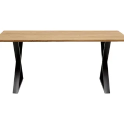 Tische-KARE Design Tisch Symphony Eiche Cross Schwarz 200X100Cm