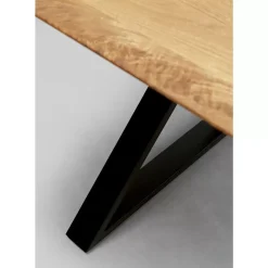 Tische-KARE Design Tisch Symphony Eiche Cross Schwarz 200X100Cm