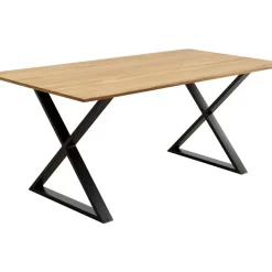 Tische-KARE Design Tisch Symphony Eiche Cross Schwarz 200X100Cm