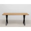 Tische-KARE Design Tisch Symphony Eiche Cross Schwarz 180X90Cm