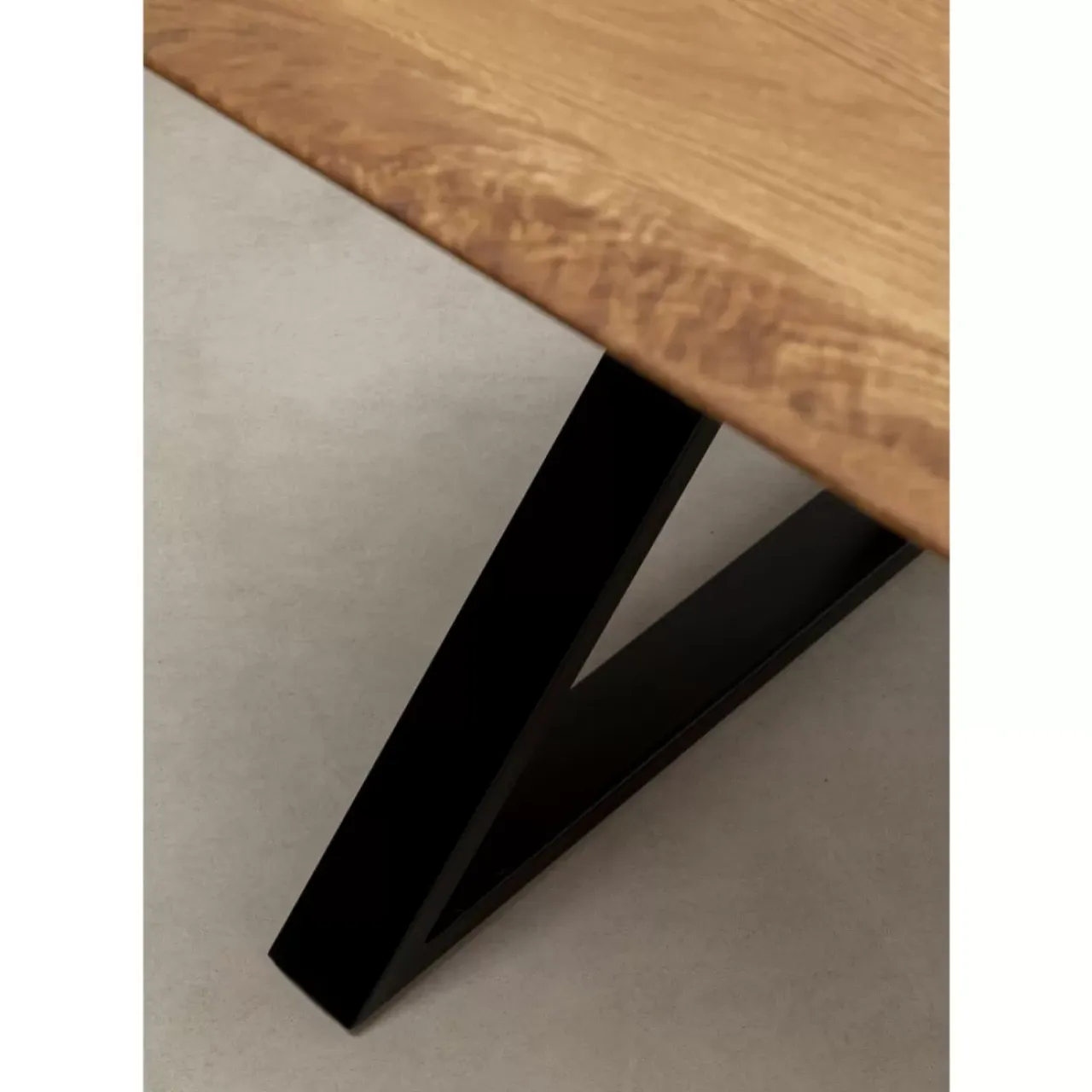 Tische-KARE Design Tisch Symphony Eiche Cross Schwarz 180X90Cm