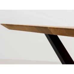 Tische-KARE Design Tisch Symphony Eiche Cross Schwarz 180X90Cm