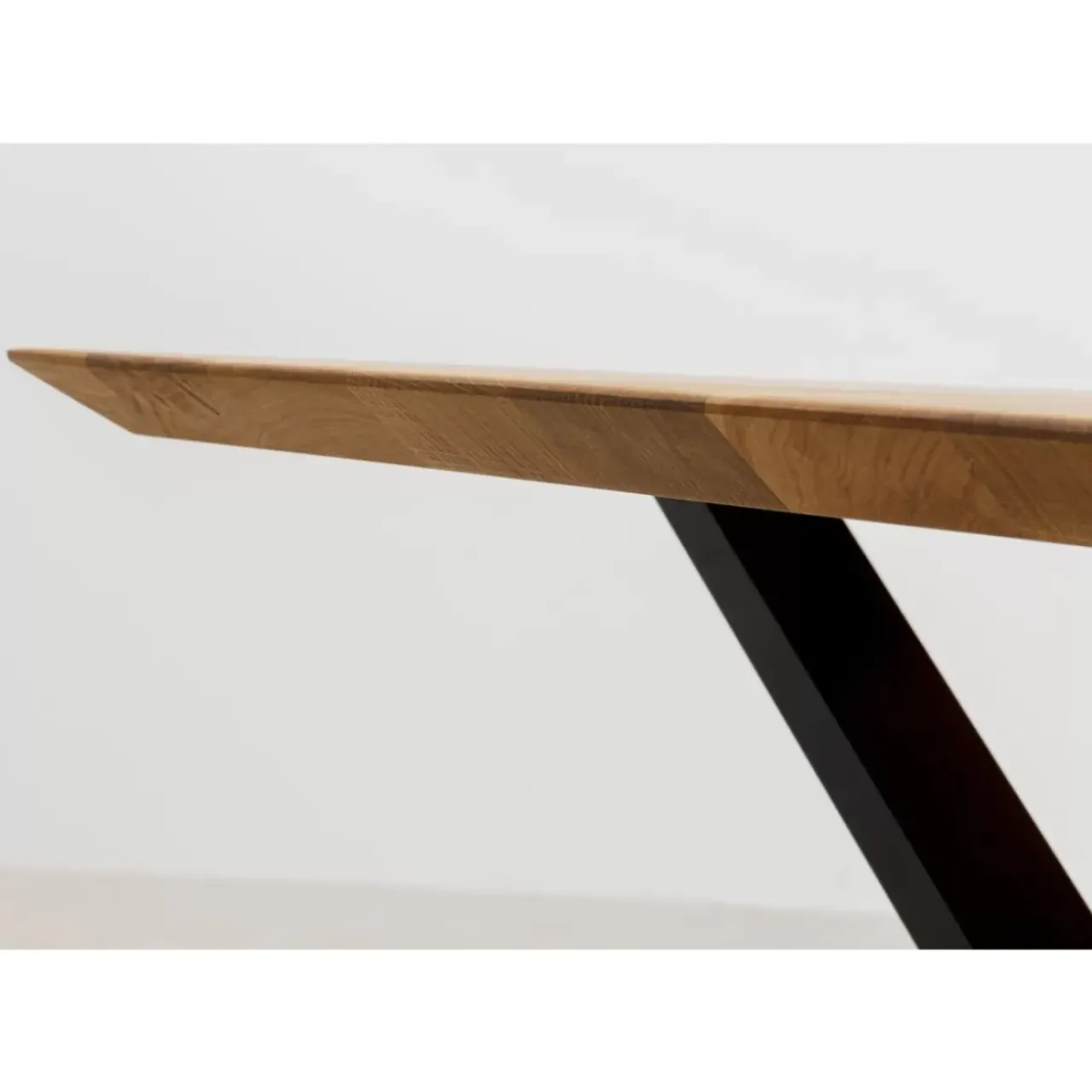 Tische-KARE Design Tisch Symphony Eiche Cross Schwarz 180X90Cm
