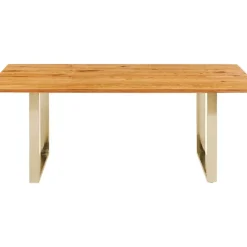 Tische-KARE Design Tisch Symphony Eiche Messing 160X80