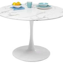 Tische-KARE Design Tisch Veneto Marmor Weis O110Cm