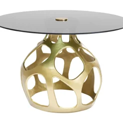Tische-KARE Design Tisch Volcano Gold O120Cm
