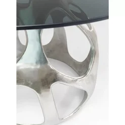 Tische-KARE Design Tisch Volcano Silber O120Cm