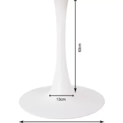 Tische-KARE Design Tischgestell Schickeria Weis O80Cm