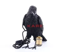 Tischleuchten-KARE Design Tischleuchte Animal Crow Matt Schwarz