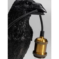 Tischleuchten-KARE Design Tischleuchte Animal Crow Matt Schwarz