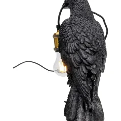 Tischleuchten-KARE Design Tischleuchte Animal Crow Matt Schwarz