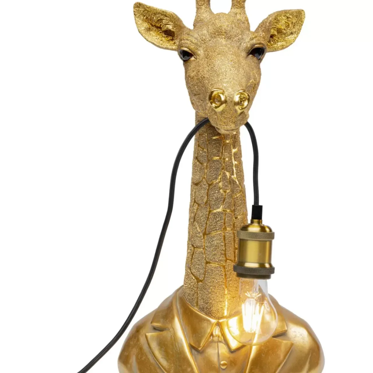Tischleuchten-KARE Design Tischleuchte Animal Giraffe Gold 50Cm