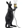 Tischleuchten-KARE Design Tischleuchte Animal Kangaroo Schwarz Matt 46Cm