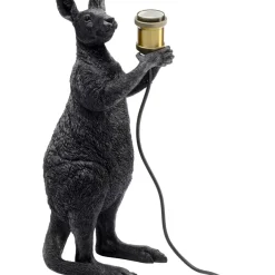 Tischleuchten-KARE Design Tischleuchte Animal Kangaroo Schwarz Matt 46Cm