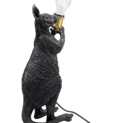 Tischleuchten-KARE Design Tischleuchte Animal Kangaroo Schwarz Matt 46Cm