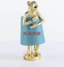 Tischleuchten-KARE Design Tischleuchte Animal Monkey Gold Blau