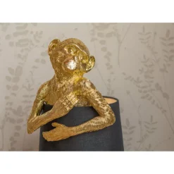 Tischleuchten-KARE Design Tischleuchte Animal Monkey Gold Blau