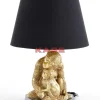 Tischleuchten-KARE Design Tischleuchte Animal Monkey Love Hug Gold 50Cm