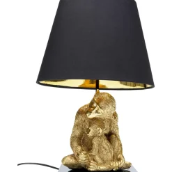 Tischleuchten-KARE Design Tischleuchte Animal Monkey Love Hug Gold 50Cm
