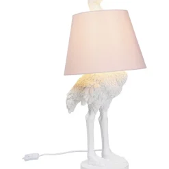 Tischleuchten-KARE Design Tischleuchte Animal Ostrich Weis 66Cm