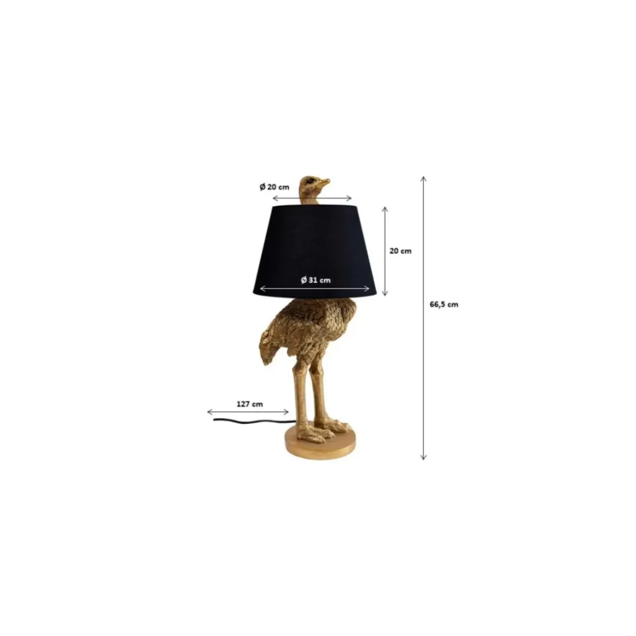 Tischleuchten-KARE Design Tischleuchte Animal Ostrich