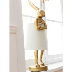 Tischleuchten-KARE Design Tischleuchte Animal Rabbit Gold 68Cm