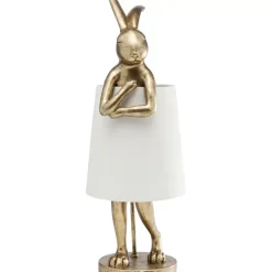 Tischleuchten-KARE Design Tischleuchte Animal Rabbit Gold 68Cm