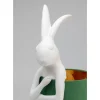 Tischleuchten-KARE Design Tischleuchte Animal Rabbit Weis/Grun 68Cm
