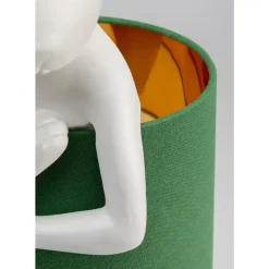Tischleuchten-KARE Design Tischleuchte Animal Rabbit Weis/Grun 68Cm