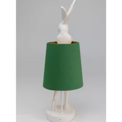 Tischleuchten-KARE Design Tischleuchte Animal Rabbit Weis/Grun 68Cm