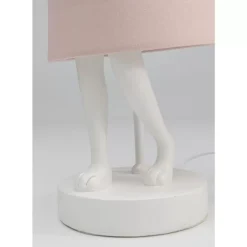 Tischleuchten-KARE Design Tischleuchte Animal Rabbit Weis/Rosa 50Cm