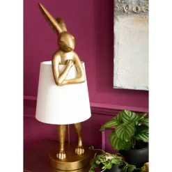 Tischleuchten-KARE Design Tischleuchte Animal Rabbit Gold 88