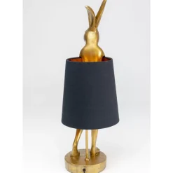 Tischleuchten-KARE Design Tischleuchte Animal Rabbit Gold/Schwarz 68Cm