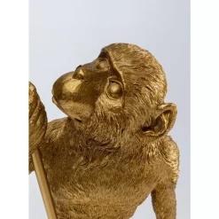 Tischleuchten-KARE Design Tischleuchte Animal Standing Monkey Gold 51Cm