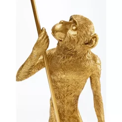 Tischleuchten-KARE Design Tischleuchte Animal Standing Monkey Gold 51Cm