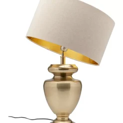 Tischleuchten-KARE Design Tischleuchte Barock Gold Beige 49Cm