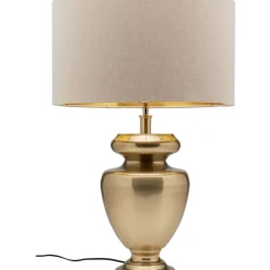Tischleuchten-KARE Design Tischleuchte Barock Gold Beige 49Cm
