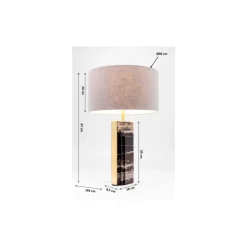 Tischleuchten-KARE Design Tischleuchte Charleston Marble 69Cm