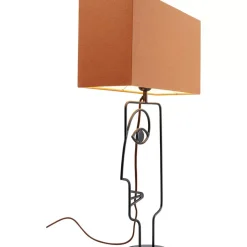 Tischleuchten-KARE Design Tischleuchte Face Wire Orange