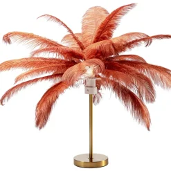 Tischleuchten-KARE Design Tischleuchte Feather Palm Rusty Red 60Cm