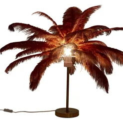 Tischleuchten-KARE Design Tischleuchte Feather Palm Rusty Red 60Cm