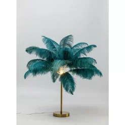Tischleuchten-KARE Design Tischleuchte Feather Palm Grun 60Cm