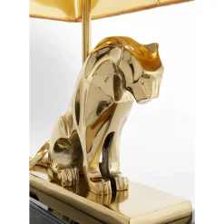 Tischleuchten-KARE Design Tischleuchte Geometric Leopard Braun 36Cm