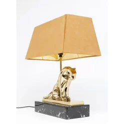 Tischleuchten-KARE Design Tischleuchte Geometric Leopard Braun 36Cm