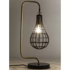 Tischleuchten-KARE Design Tischleuchte Golden Cage Drop