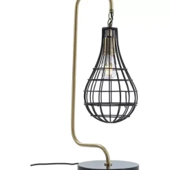 Tischleuchten-KARE Design Tischleuchte Golden Cage Drop